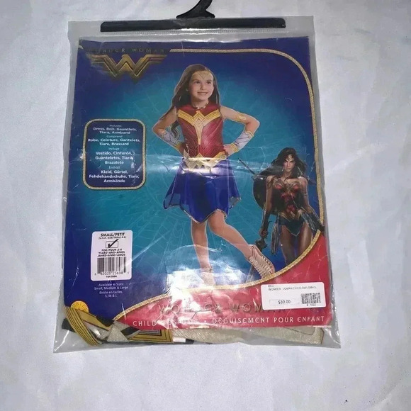 Wonder Woman Movie Child's Value Costume, Small PETIT 4/6 KIDS - Picture 3 of 5